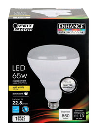 FEIT Electric BR40 E26 (Medium) LED Bulb Soft White 65 Watt Equivalence