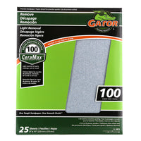 Gator CeraMax 11 in. L x 9 in. W 100 Grit Ceramic Sandpaper 1 pk (Pack of 25)