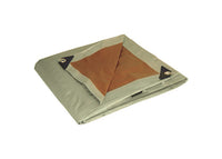 Foremost Dry Top Heavy Duty Polyethylene Reversible Tarp Brown/Silver