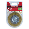 Mibro 3 in. Fine Wire Wheel Brush Brass Coated Steel 4500 rpm 1 pc