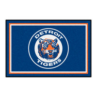 MLB - Detroit Tigers Retro Collection 4ft. x 6ft. Plush Area Rug - (1964)