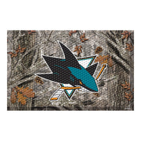 NHL - San Jose Sharks Camo Rubber Scraper Door Mat