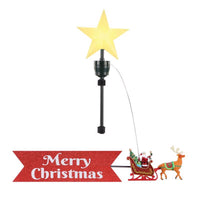 Mr. Christmas LED Santa In Sleigh Animated Tree Topper 24 in.