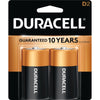 Duracell Coppertop D Alkaline Batteries 2 pk Carded