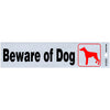 Hillman English Silver Beware Decal 2 in. H X 8 in. W (Pack of 6)