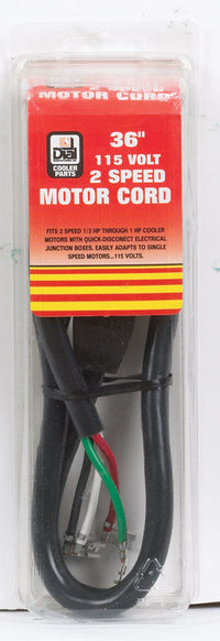 Dial Black Plastic Motor Cord