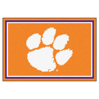 Clemson University 5ft. x 8 ft. Plush Area Rug