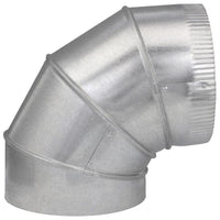 Imperial Manufacturing 8 in. Dia. x 8 in. Dia. Adjustable 90 deg. Galvanized Steel Elbow Exhaust