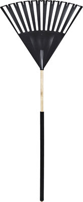 True Temper 63.6 in.   L X 26 in.   W Poly Leaf Rake Wood Handle