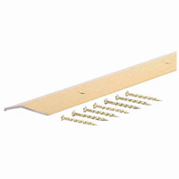 M-D 5/16 in. H X 36 in. L Prefinished Satin Brass Aluminum Carpet Trim