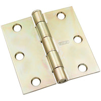 SPB512 3-1/2" x 3-1/2" SQR Hinge 1/pk - Brass Tone