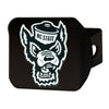 North Carolina State University Black Metal Hitch Cover