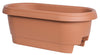 Bloem 24 in. H x 24 in. W Resin Deck rail Deck Rail Planter Terracotta Clay (Pack of 10)