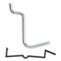 National Hardware Zinc Plated Steel Lock Peg Hooks (Pack of 6)