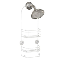 iDesign 21 in. H X 4 in. W X 8-3/4 in. L Matte White Shower Caddy