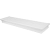 High & Mighty 2 in. H X 24 in. W X 6 in. D White Wood Floating Shelf (Pack of 2)