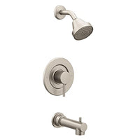 Brushed nickel Posi-Temp(R) tub/shower