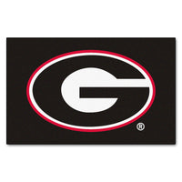 University of Georgia Black Rug - 5ft. x 8ft.