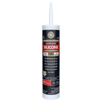 General Electric Clear Supreme Silicone Kitchen & Bath Caulk Sealant 10.1 oz. (Pack of 12)