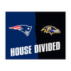 NFL House Divided - Patriots / Ravens House Divided Rug