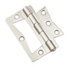 National Hardware 3 in. L Satin Nickel Surface-Mounted Hinge (Pack of 5)