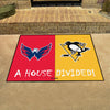 NHL House Divided - Capitals / Penguins House Divided Rug