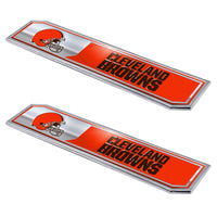 NFL - Cleveland Browns 2 Piece Heavy Duty Alumnium Truck Emblem Set