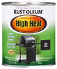 Rustoleum Stops Rust 7778-502 1 Quart Black High Heat Oil-Based Protective Enamel Paint  (Pack Of 2)