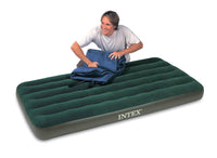 Intex Prestige Downy Green Twin Air Mattress 8-3/4 H x 39 W x 75 D in. with Pump