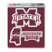 Mississippi State University 3 Piece Decal Sticker Set