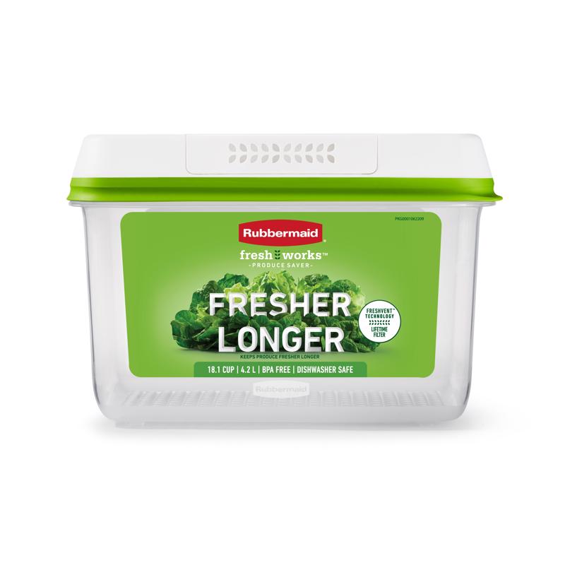 Rubbermaid Produce Food Storage, 6.3 Cup, Green
