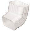 Amerimax 4.25 in. H x 3.25 in. W x 4.25 in. L White Vinyl A Gutter Elbow