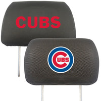 MLB - Chicago Cubs Embroidered Head Rest Cover Set - 2 Pieces