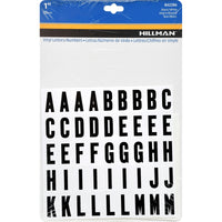 Hillman 1 in. Black Vinyl Self-Adhesive Letter and Number Set 0-9, A-Z 117 pc (Pack of 6)