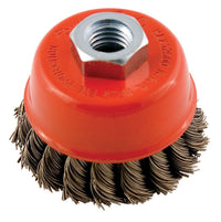 Forney 2.75 in. D X 5/8 in. Knotted Steel Cup Brush 12500 rpm 1 pc