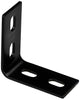 National Hardware 3.1 in. H X 1.5 in. W X 0.125 in. D Black Carbon Steel Inside/Outside Corner Brace