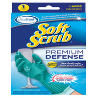 Soft Scrub Rubber Cleaning Gloves L Purple 1 pair