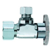 Keeney 5/8 in. Compression in. X 1/2 in. Compression Brass Angle Valve