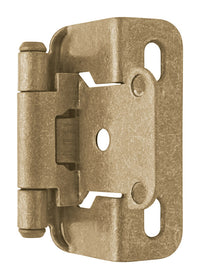 Amerock 1-1/2 in. W X 2-1/4 in. L Burnished Brass Steel Self-Closing Hinge 2 pk