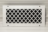 Steelcrest Designer 14 X 6 Wall /Ceiling White Return Vent Cover, With Face Mounting Screw Holes, No Damper