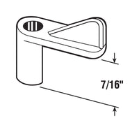 Prime-Line  Natural  Gray  Plastic  Screen/Storm Door Clip  For 7/16 inch 12 pk