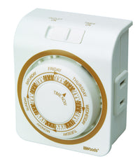 Woods Indoor Mechanical Timer 125 V White