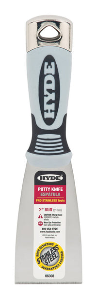 Hyde Pro 2 In. W Stainless Steel Stiff Putty Knife