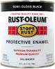 Rust-Oleum Stops Rust Semi-Gloss Black Protective Enamel Indoor and Outdoor 485 g/L 1 qt.