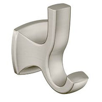 BRUSHED NICKEL DOUBLE ROBE HOOK