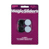 Magic Sliders Gray 1 in. Adhesive Plastic Floor Slide 4 pk