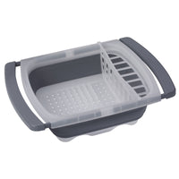 Progressive Clear/Gray TPE/Polypropylene Dish Drainer 19 L x 2.5 H x 16 W in.