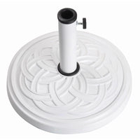 Bond  White  Envirostone  Umbrella Base  17.7 in. L x 17.7 in. W x 12.8 in. H