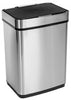 Honey-Can-Do 13.2 gal Silver Stainless Steel Touchless Sensor Automatic Touchless Trash Can