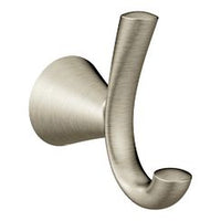 BRUSHED NICKEL DOUBLE ROBE HOOK